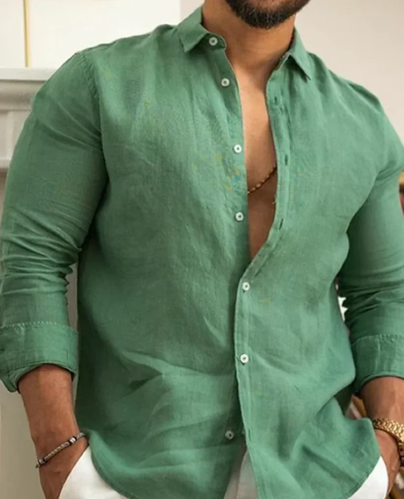 Bram Chemise Homme en Lin – Respirante, Durable & Élégante pour les Occasions Décontractées et Formelles - Image 4