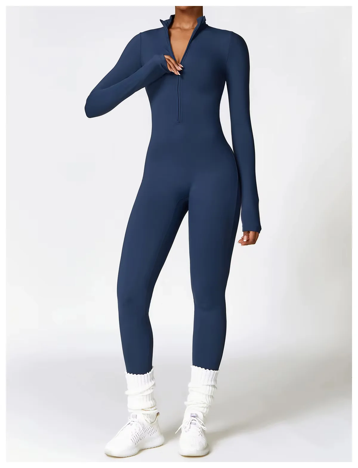 Combinaison Hiver Femme Eya – Combinaison en Polaire Chaude avec Stretch et Col Réglable - Image 4