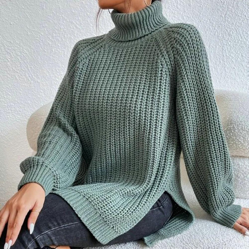Karah Pull Col Roulé pour Femme – Pull en Maille avec Coupe Confortable & Col Haut Élégant - Image 7
