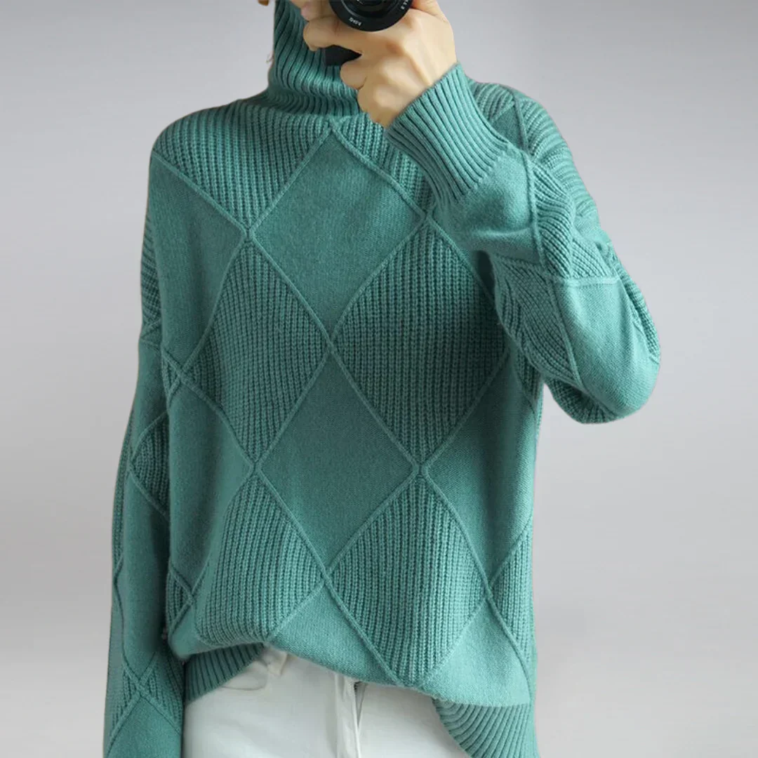 Lydia Pull à Col Roulé pour Femme – Cachemire Luxueux, Doux & Chaud pour les Mois d’Hiver - Image 8