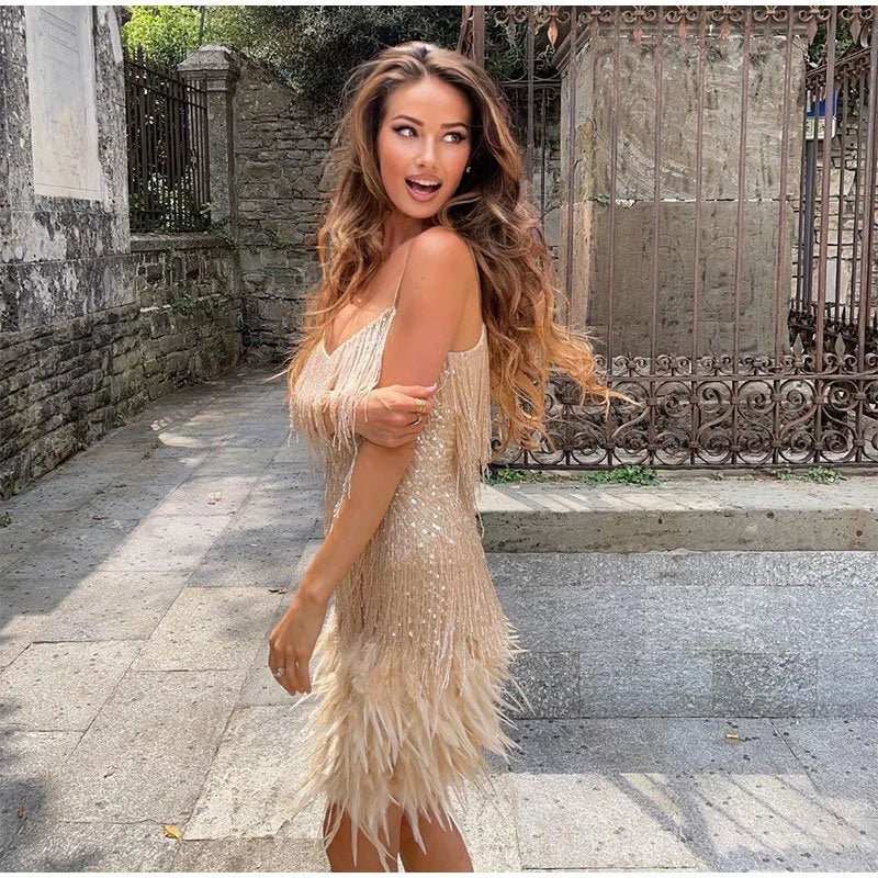 Samantha Robe de Cocktail Femme – Robe Ajustée à Paillettes avec Coupe Élégante pour Occasions Festives - Image 6