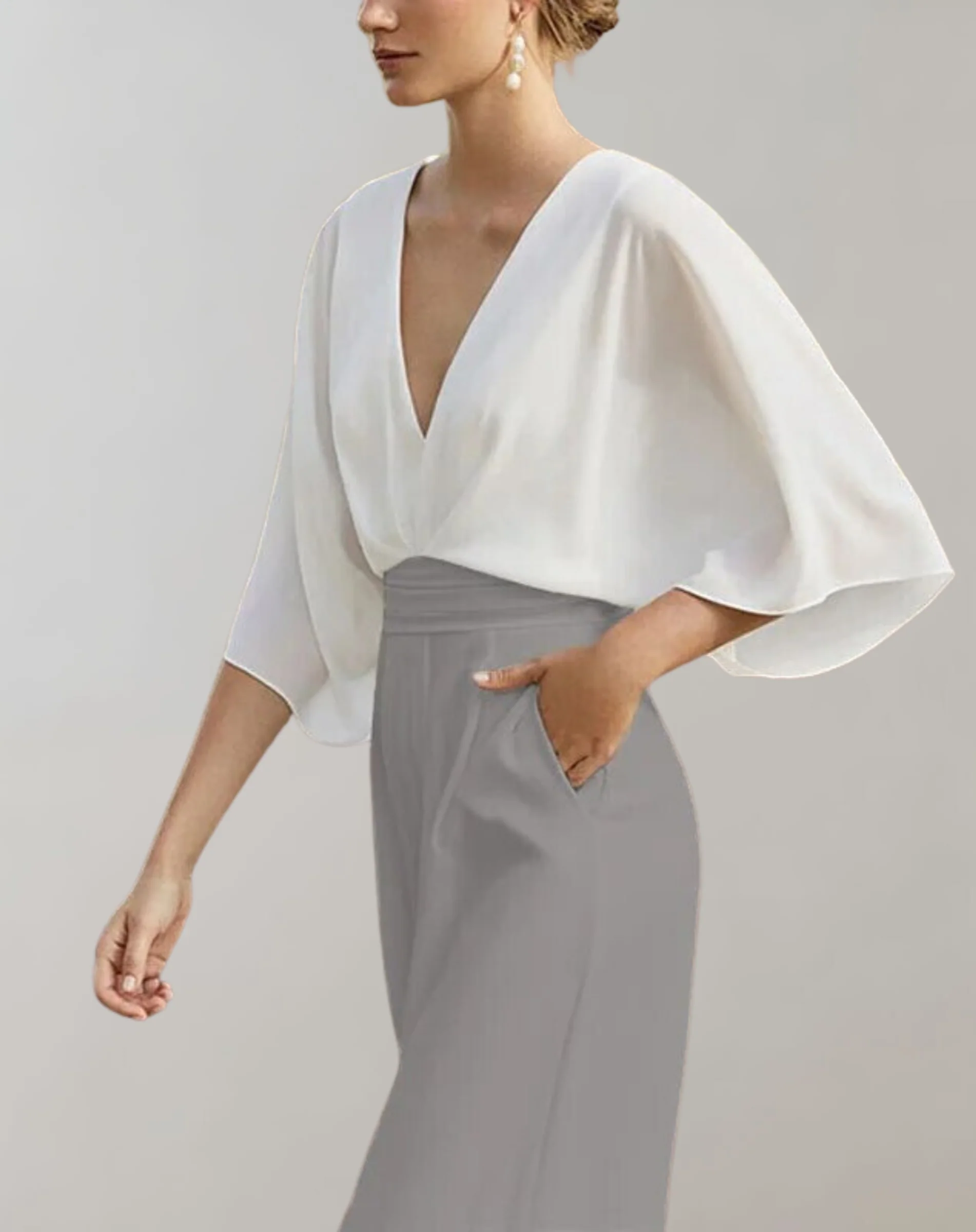 Suzette Combinaison Femme – Combinaison Élégante avec Décolleté Plongeant & Jambes Larges pour un Look Raffiné - Image 10