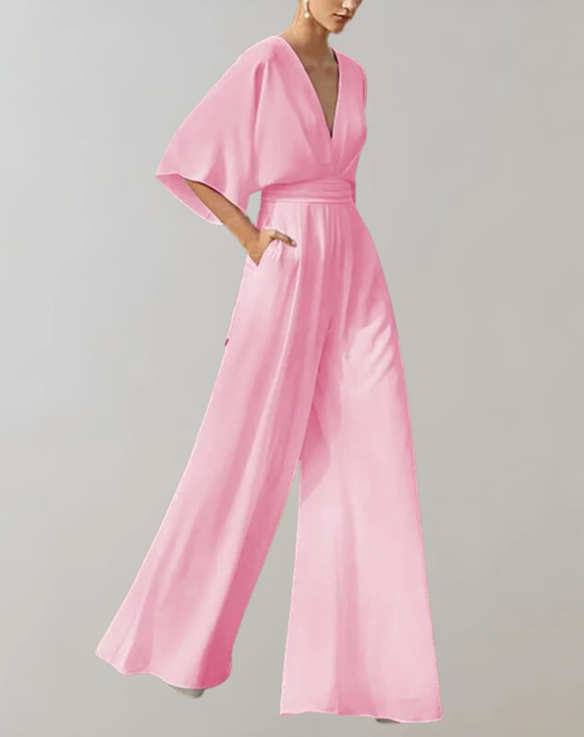 Suzette Combinaison Femme – Combinaison Élégante avec Décolleté Plongeant & Jambes Larges pour un Look Raffiné - Image 7