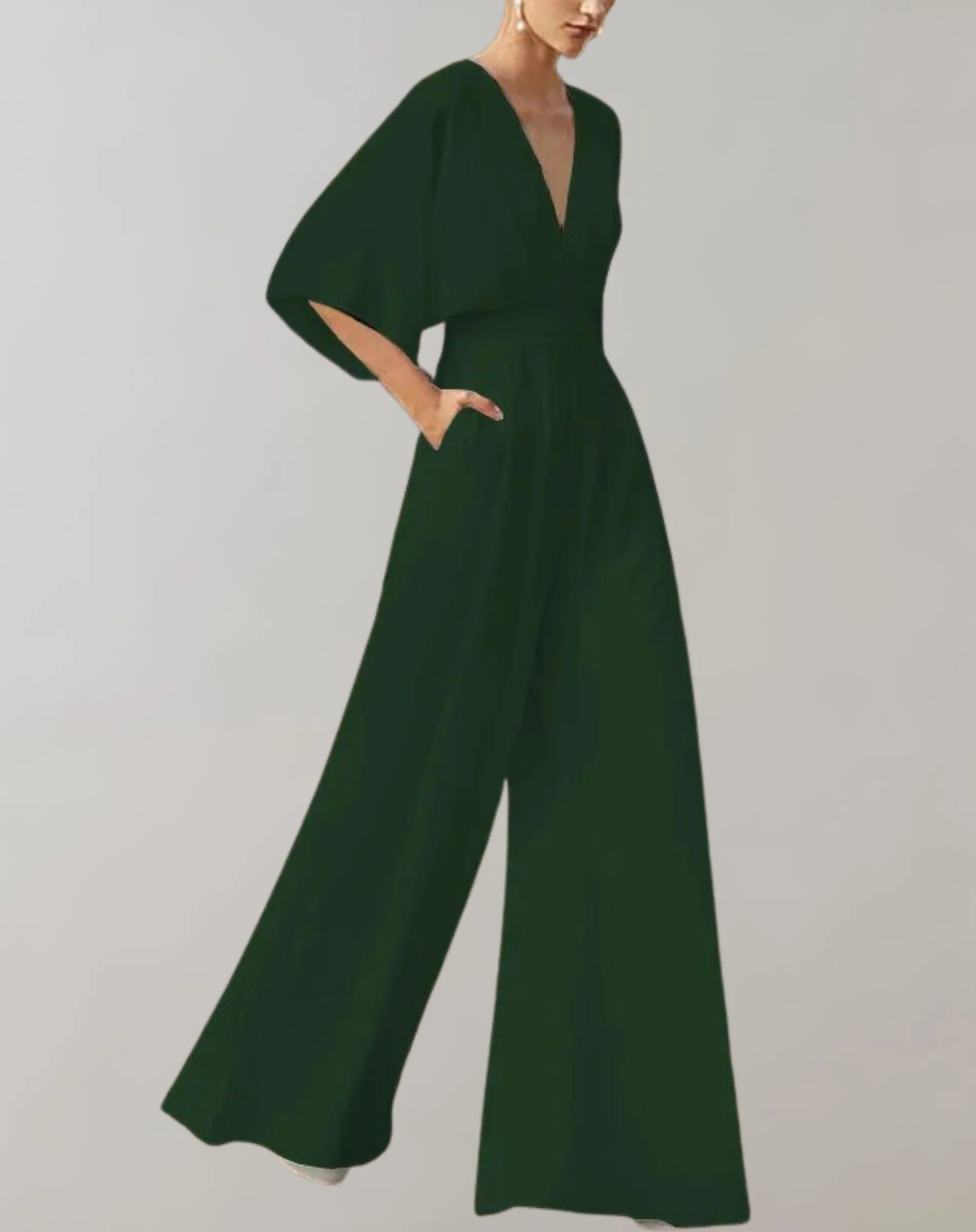 Suzette Combinaison Femme – Combinaison Élégante avec Décolleté Plongeant & Jambes Larges pour un Look Raffiné - Image 8
